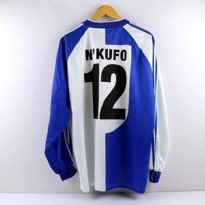 1998-99 Grasshoppers Maglia #12 Nkufo Uefa Cup Match Worn COA