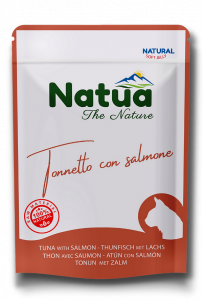 Natua gatto  bustina Tonnetto con salmone in soft jelly 0,70g