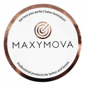 Maxymova Laminación Sticker  para escaparate versión en inglés
