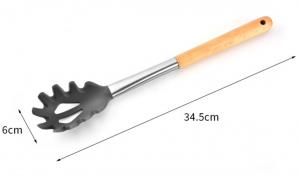 Set di utensili da cucina in silicone da 9 pezzi più venduti su Amazon - Amazon best selling 9 piece wooden kitchen tools silicone kitchen utensil set