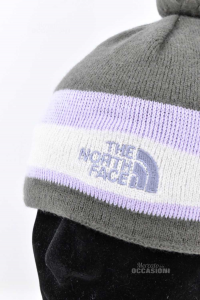 Cap Boy / By The North Face Green Purple White 100% Wool Size.unique