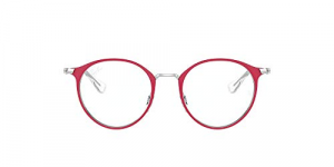 Ray-Ban 0ry 1053 4066 45 Montature, Rosso (Silver On Top Red), Unisex-Adulto
