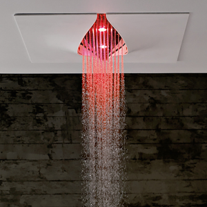 Pomme de douche avec cascade et LED RGB Virgin Zazzeri