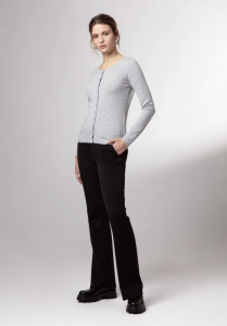 WHITE WISE 144 CARDIGAN CASHMERE  
