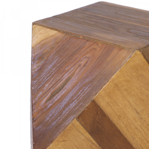Sgabello / Tavolino in legno di teak 