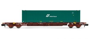 FS, 4-axle container wagon Sgns, loaded with 45’ container “TRENITALIA”, period V-VI