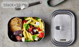 Stainless Steel Lunch Box Black Blum BAMSSL010