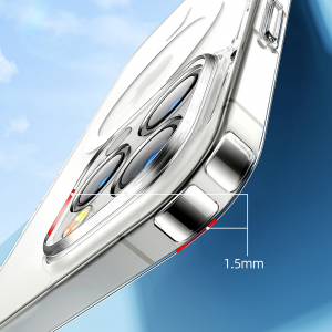 Custodia magnetica Magsafe trasparente per iPhone 14, Plus, Pro, Pro Max