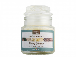 Nature Candle Candela Profumatafruity Vanilla, 100% Cera Veg