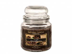Nature Candle Candela Profumata Caffe', 100% Cera Vegetale