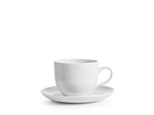 6 Tazze Caffè Charme In Porcellana Bianco Cc200