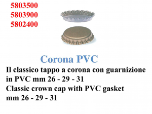 Confezione 100 Tappi Corona Per Bottiglia   Mm31