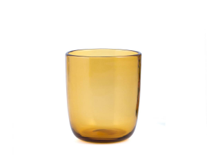 Confezione 6 Bicchieri In Vetro Saturno Ambra Cl35