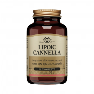  LIPOIC CANNELLA - INTEGRATORE SOLGAR A BASE DI ACIDO ALFA LIPOICO E CANNELLA 