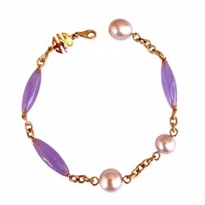 Search for products: Mimì bracciale con perle e rose