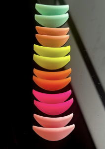 Moldes de colores neon MIX para laminación de pestañas