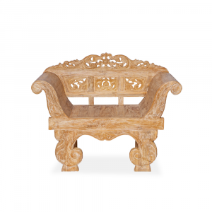 Salotto formato da divano, tavolino, n. 2 poltrone in legno di teak con cuscini di seduta compresi