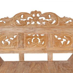 Salotto formato da divano, tavolino, n. 2 poltrone in legno di teak con cuscini di seduta compresi