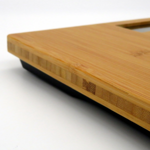 Pesapersone digitale in legno di bamboo