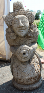 Statua danzatrice balinese in pietra (con possibilità trasformazione in fontana) 