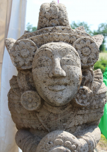Statua danzatrice balinese in pietra (con possibilità trasformazione in fontana) 