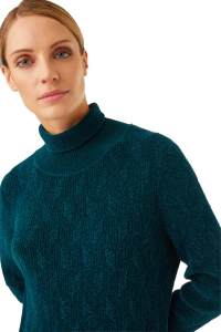 Knit Velvet Turtleneck Lady sweater