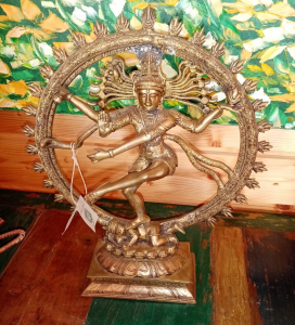 Scultura in ottone Shiva danzante
