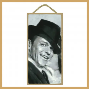 Quadretto in legno Frank Sinatra 