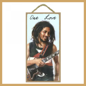 Quadretto in legno Bob Marley One Love