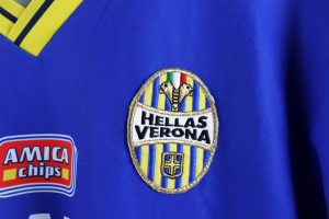 2001-02 Hellas Verona Maglia #26 Dossena Match Worn Lottosport XL