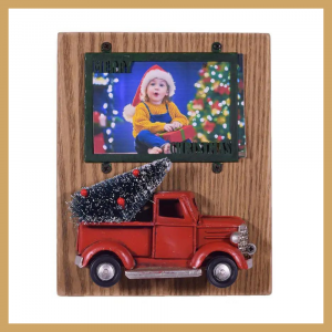 Portafoto natalizio con camioncino