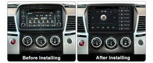ANDROID autoradio navigatore per Mitsubishi Pajero Sport 2 L200 Triton CarPlay Android Auto GPS USB WI-FI Bluetooth 4G LTE