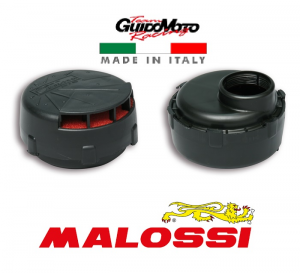 Filtro aria RED FILTER MALOSSI E9 Ø 51mm, per carburatori SHA 10 - 12 - 13  Piaggio Ciao, Sì, Bravo, Boxer - Malossi