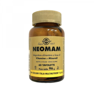 NEOMAM INTEGRATORE ALIMENTARE SOLGAR A BASE DI VITAMINE E MINERALI PER LA DONNA IN GRAVIDANZA