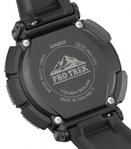 Casio Pro Trek, orologio analogico - digitale uomo multifunzione nero