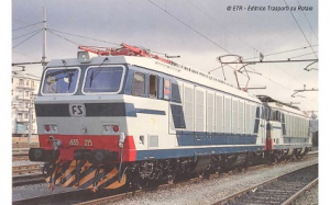 FS, set di 2 locomotive elettriche E.633 serie 200, livrea blu/grigia, entrambe motorizzate, ep. IV-V