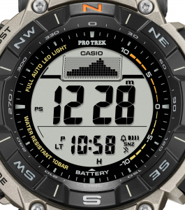 Casio Pro Trek, orologio analogico - digitale uomo titanio