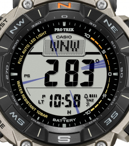 Casio Pro Trek, orologio analogico - digitale uomo titanio