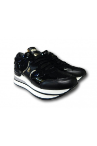 KEYS K 5532 Scarpe Donna Sneakers Platform Stringate Nero