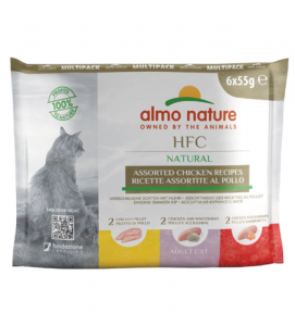  Almo Nature - HFC Cat - Multipack - Natural - Pollo - 3 x 6 buste 55g