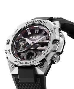Casio G-Shock orologio digitale multifunzione, acciaio nero GST-B400