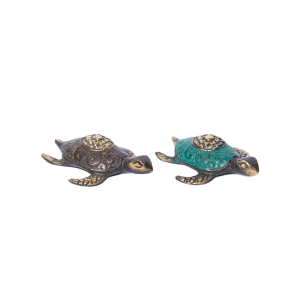 Statuetta tartaruga marina small in ottone # DS17