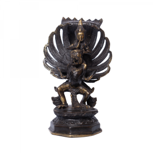 Statuetta Vishnu con Garuda in ottone # DS41