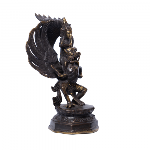 Statuetta Vishnu con Garuda in ottone # DS41