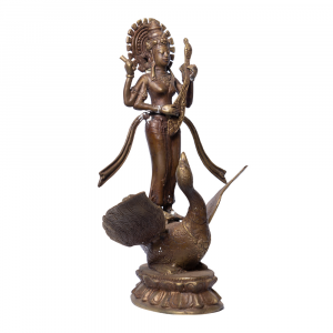 Statua Saraswati in ottone # DS37
