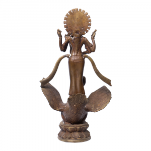 Statua Saraswati in ottone # DS37