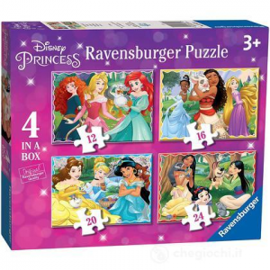 Ravensburger - Puzzle Principesse 4in1 