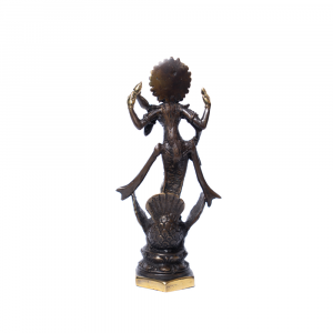 Statuetta Dea Saraswati in ottone # DS25