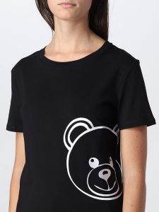 T-shirt nera con orsetto teddy Moschino Undewear 