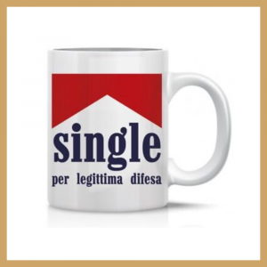Tazza mug Single x legittima difesa in ceramica